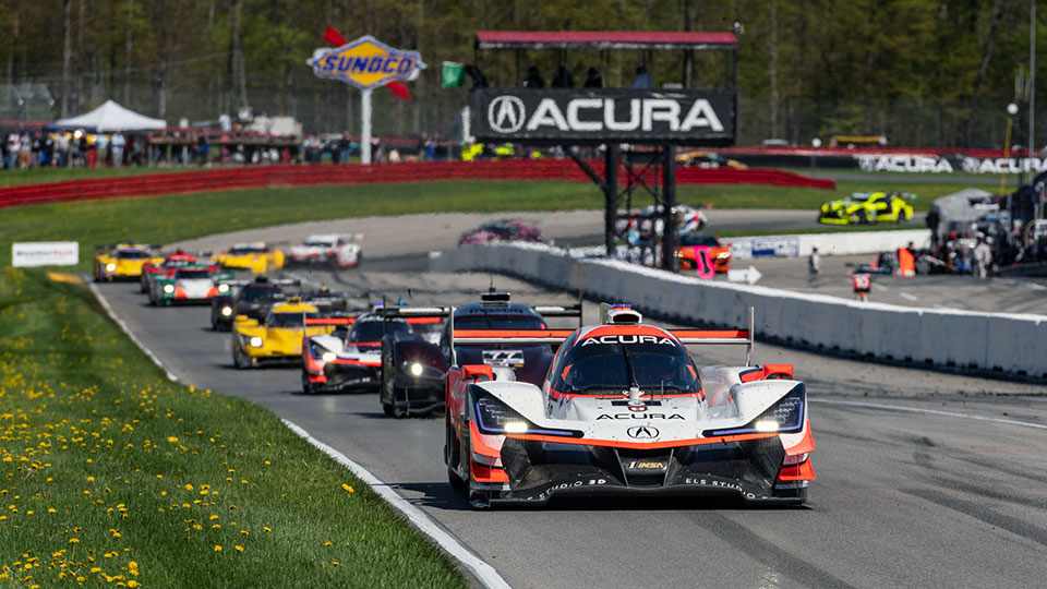 Acura Team Penske DPi on track at the Acura Sports Car Challenge