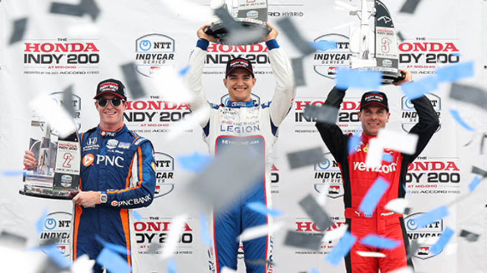 Palou Goes Three in Row With Mid-Ohio Race Win