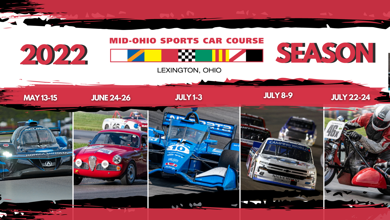 Mid-Ohio Sports Car Course Announces Schedule for 2022 Season