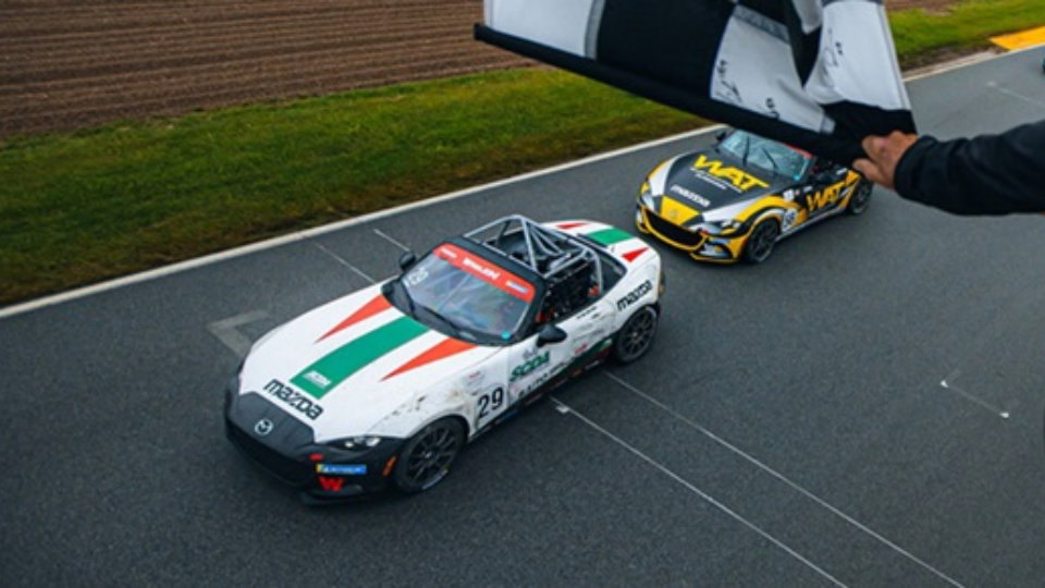 Bold Moves in the Rain Earn Goulart First Whelen Mazda MX-5 Cup Win at Mid-Ohio