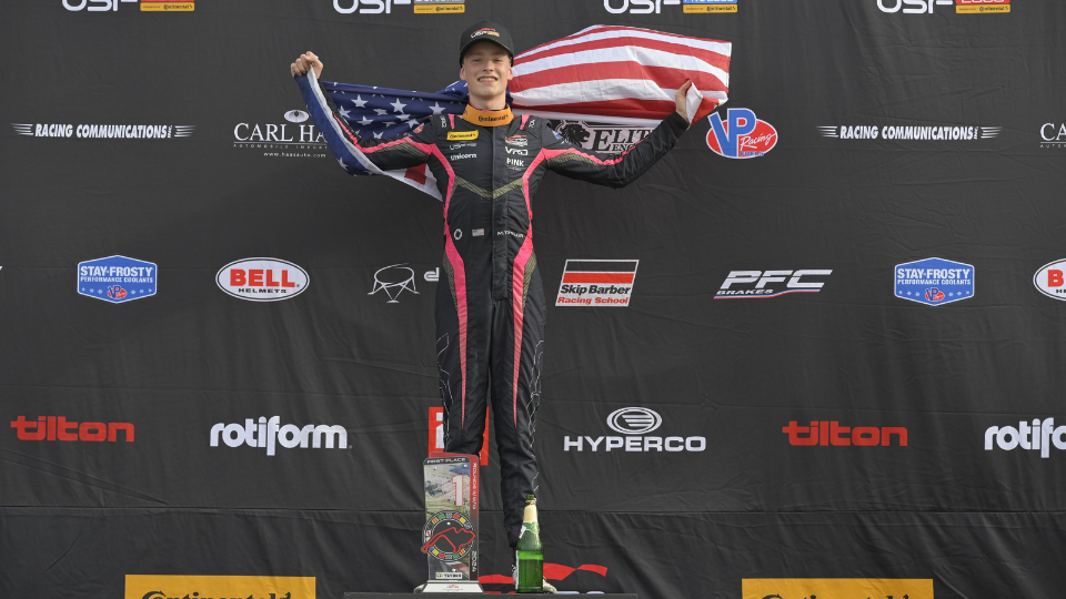 Taylor Enjoys Banner Day With  a Pair of Victories at Mid-Ohio