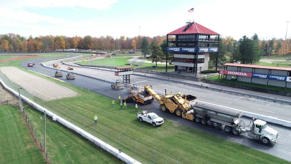 Full repave of racing surface completed at Mid-Ohio Sports Car Course