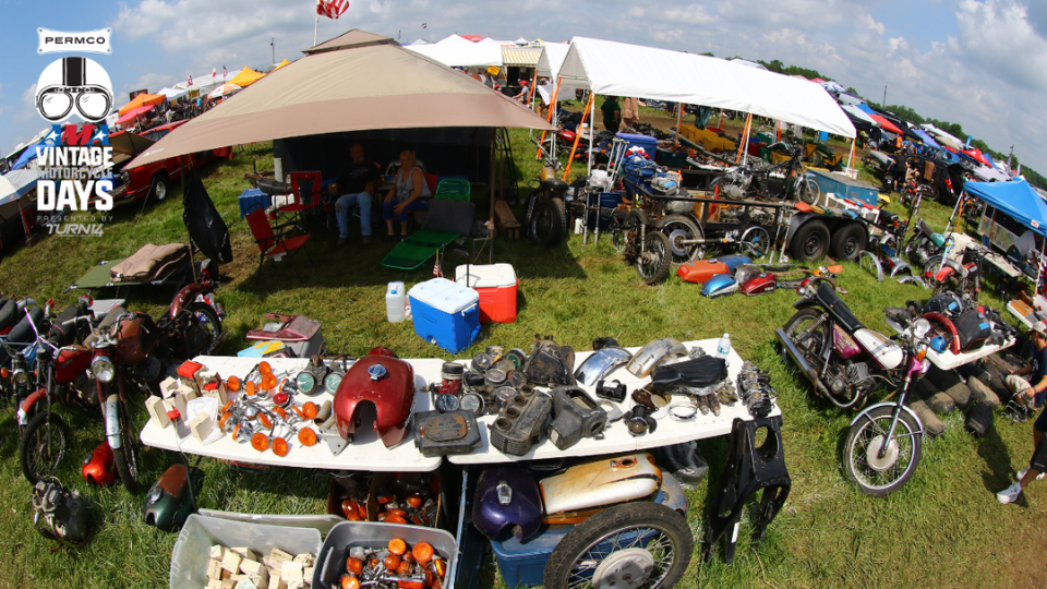 Swap Meet at AMA Vintage Motorcycle Days Sells Out in 2026