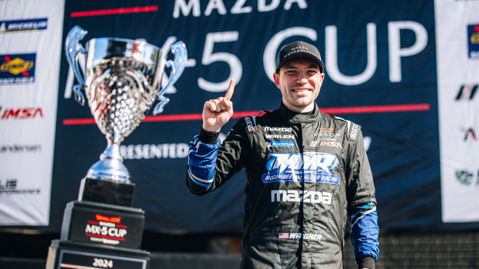 Gresham Wagner is the 2024 Whelen Mazda MX-5 Cup Champion