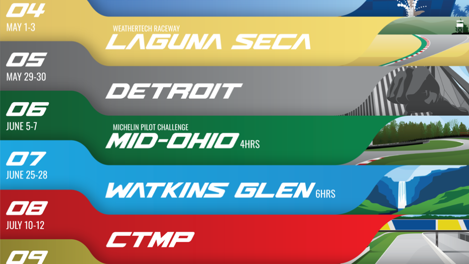  IMSA Reveals 2026 WeatherTech Championship, Michelin Pilot Challenge Schedules